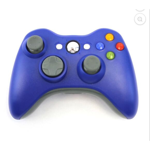 Xbox 360 Microsoft Official Wireless Game Controller Blue NEW - Picture 3 of 3